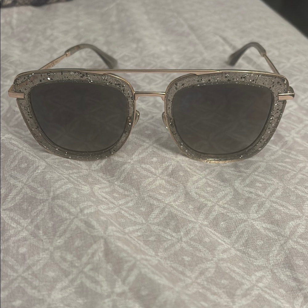 Jimmy Choo Glitter Frame Sunglasses